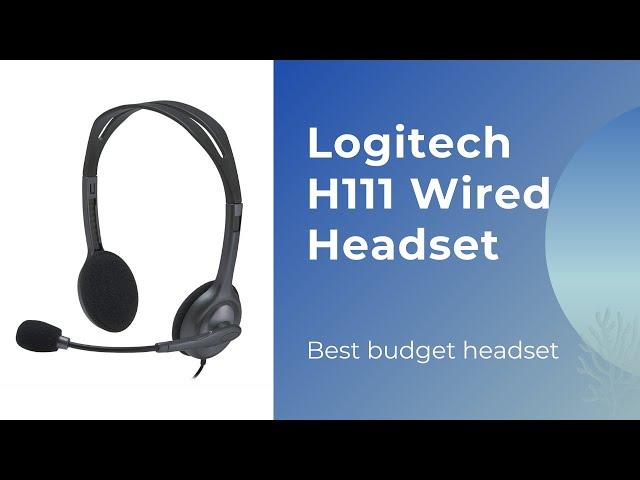 Best budget headset for working from home, Logitech H111 wired headset