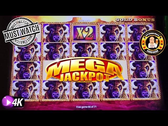 MUST SEE - Massive Jackpot Hand Pay - Buffalo Gold