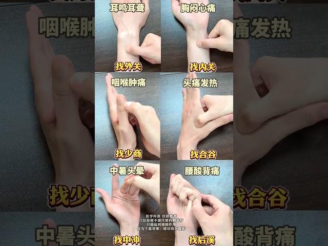 中医常用穴位操，每个按揉3分钟 #穴位 #小动作大作用 #中医