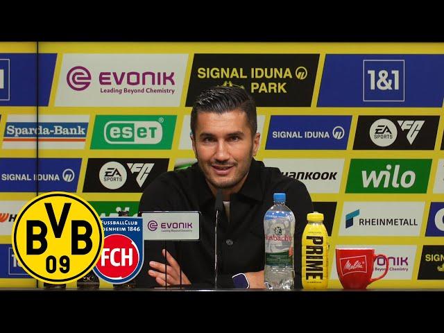 „Offensiv die beste Leistung bisher“ | PK mit Sahin & Schmidt | BVB – 1. FC Heidenheim