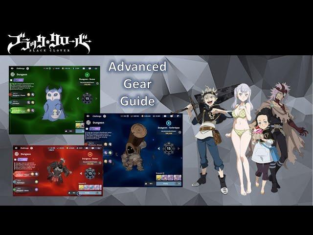 [Black Clover Mobile] Detailed Gear Guide