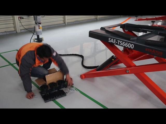 How to install the Portable Mid Rise Scissor Lift SAE-TS6600 from Stratus Auto Equipment