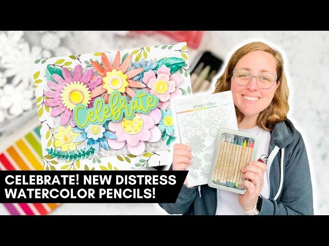 Celebrate! New Distress Watercolor Pencils [with Scrapbook.com!]