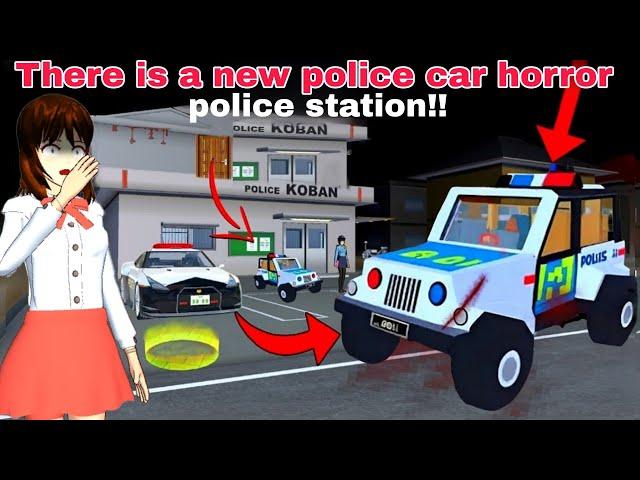 There's a new secret about the police station presence strange car horror sakura school simulator