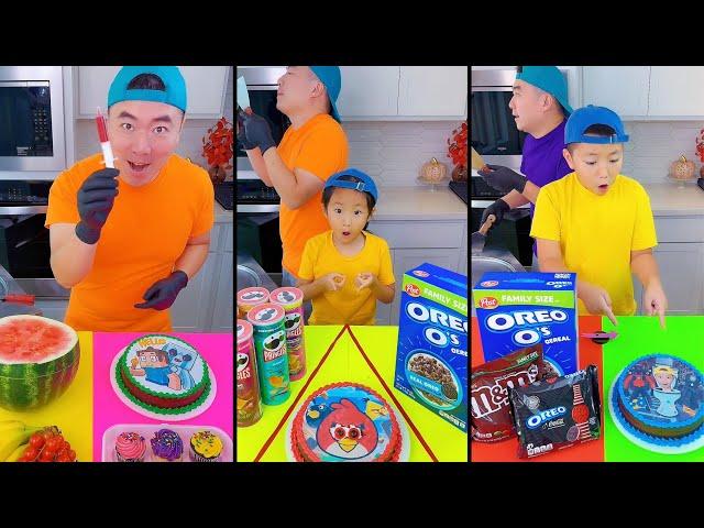 Ice cream challenge! Skibidi toilet cake vs Angry Birds cake