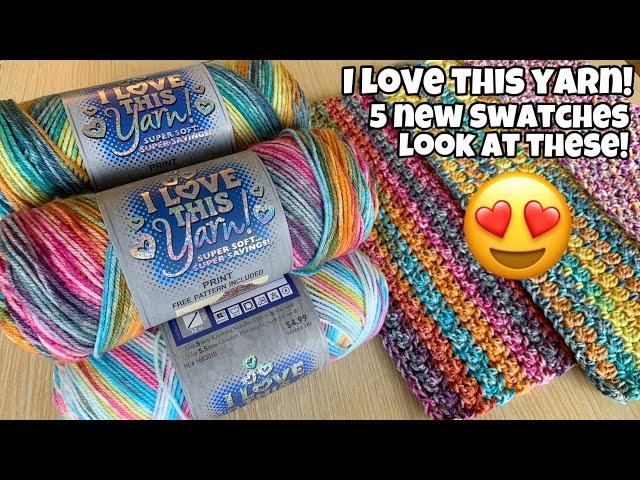 Yarn Swatch Time - I LOVE THIS YARN -  #hobbylobby