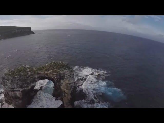 Darwin's arch collapses into the Pacific Ocean