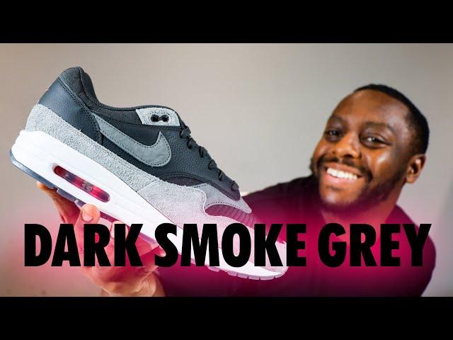 Nike Air Max 1 PRM Dark Smoke Grey On Foot Sneaker Review QuickSchopes 722 Schopes HJ9292 070