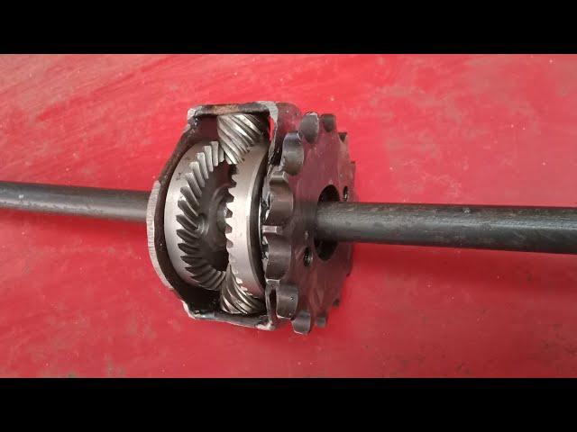 Mini differential from grinder gears