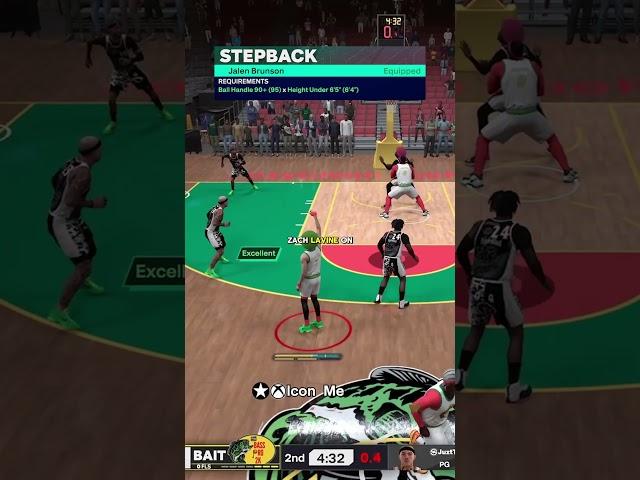 Best Stepback in NBA 2K25? Jalen Brunson vs. Zach LaVine Animation Comparison #shorts