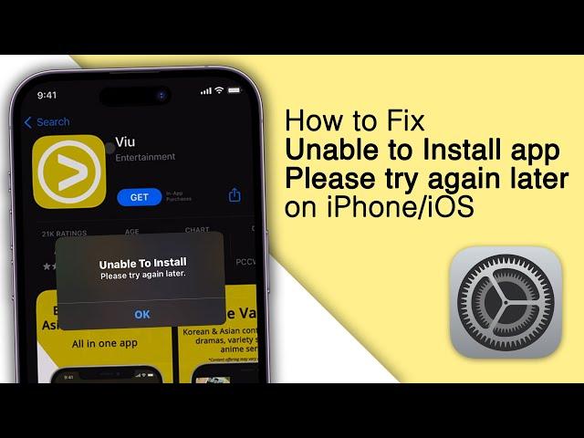 How to Fix Unable to Install App Error on iPhone! [6 Ways]