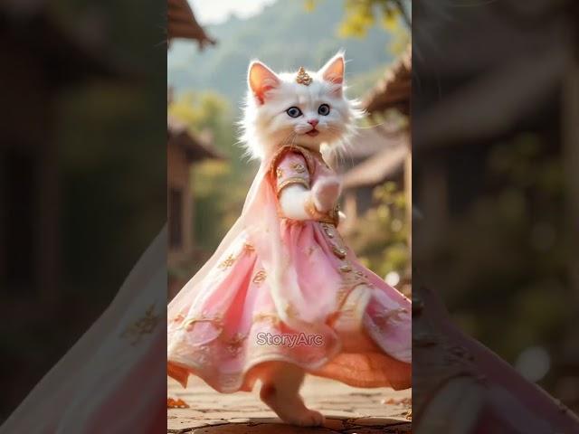 Heart-touching Kitten Cute Dance  #shorts #kittenrescue #animalrescue #kittenrevenge