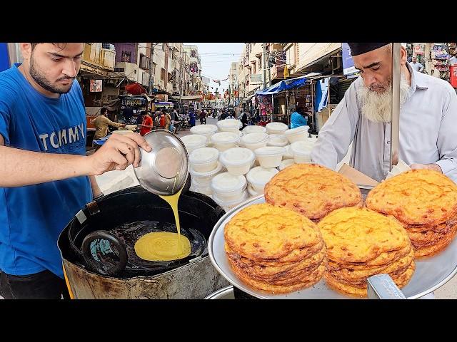 Malpua in Iftar at Hussainabad Food Street - Ultimate Egg Malpua Karachi Street Food in Ramadan 2025