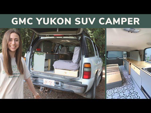 SUV CAMPER TOUR | My DIY conversion for solo female van life in a GMC Yukon