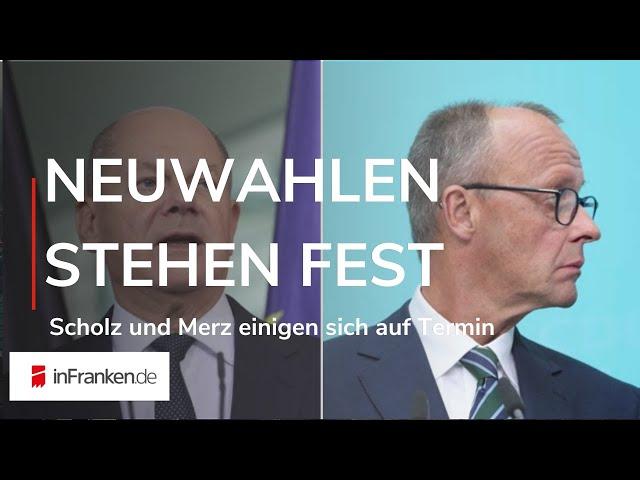 TERMIN FÜR NEUWAHL STEHT FEST: Einigung zwischen Scholz und Merz