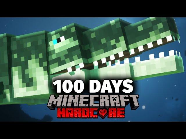 I Survived 100 Days in River Monsters Minecraft... Here's What Happened