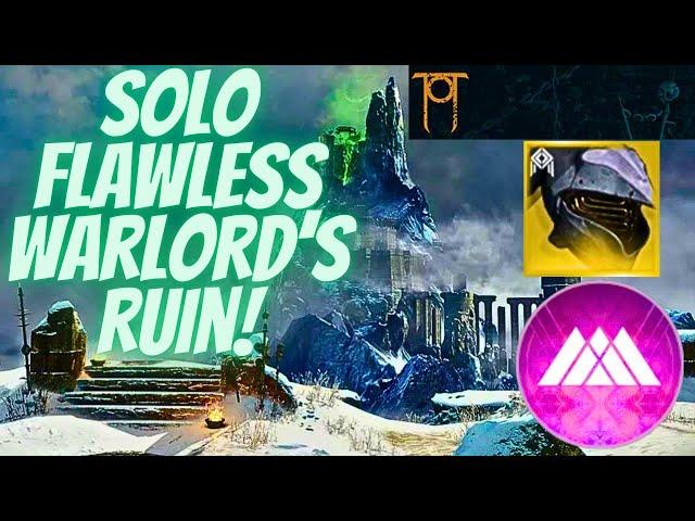 Solo Flawless Warlord's Ruin With Commentary- Prismatic Warlock