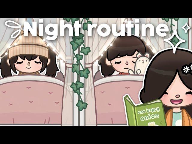 Single mom with twins aesthetic night routine ~ *WITH VOICE* Toca boca roleplay