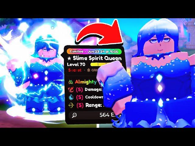 Unlocking The UNOBTAINABLE 0.001% Almighty Slime Spirit Queen In Anime Defenders