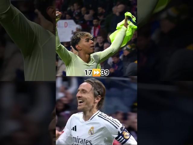 Lamine Yamal ⏩ Modric | 17 to 39 
