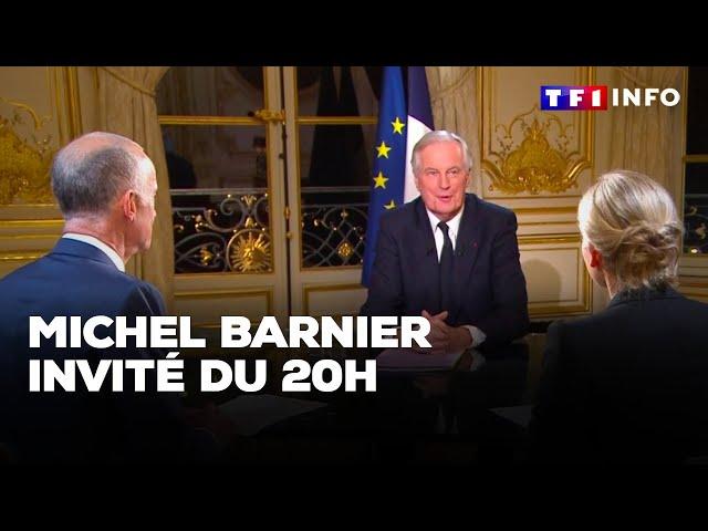 Michel Barnier invité du 20H à la veille d’une motion de censure ｜TF1 INFO