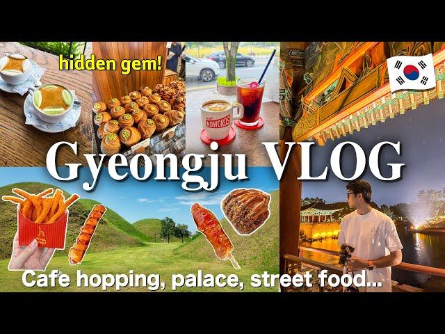 KOREA VLOG 2 days in Gyeongju｜Street food, cafe hopping, Donggung Palace what to eat in Gyeongju