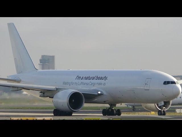 Plane spotting am Affenfelsen | Startbahn West LH B747-440 & B777f