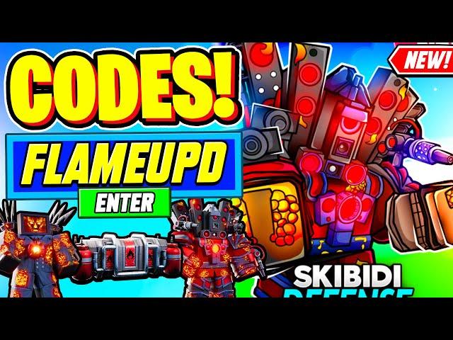 ️New️ ALL WORKING FIRE UPDATE CODES For Skibidi Tower Defense - Roblox Skibidi Tower Defense Codes