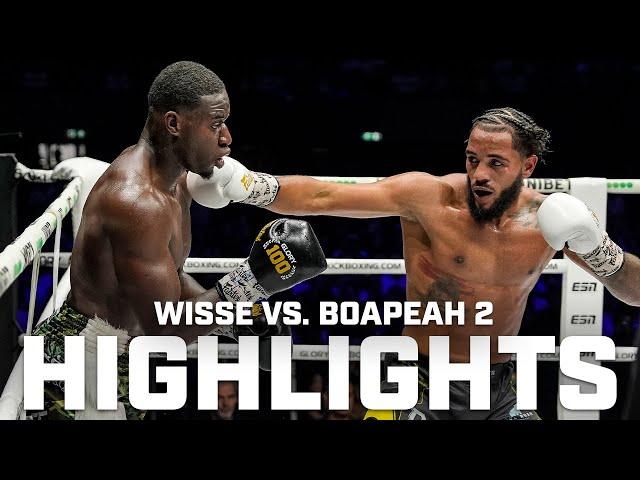 Donovan Wisse and Michael Boapeah push each other to the limit in their rematch  [FIGHT HIGHLIGHTS]