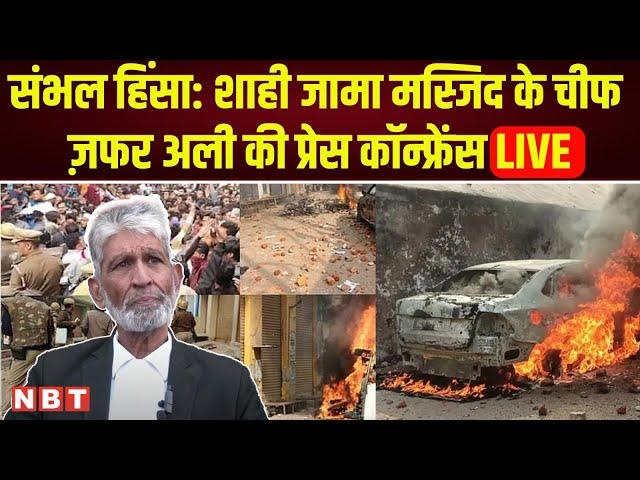 Sambhal Jama Masjid Violence | Zafar Ali (Shahi Mosque Committee Chief) Press Conference | NBT
