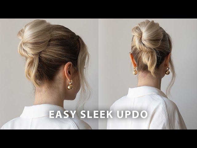 60 Second Sleek Updo Tutorial ️