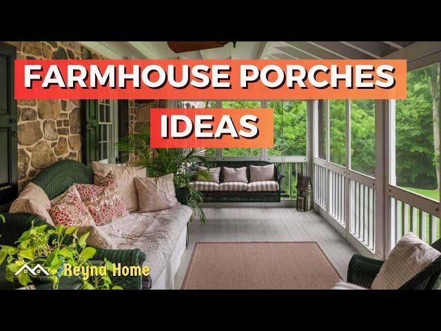 Farmhouse Porches Ideas | Small Front Porch Ideas On A Budget