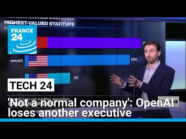 'Not a normal company': OpenAI loses another executive as it seeks huge valuation • FRANCE 24