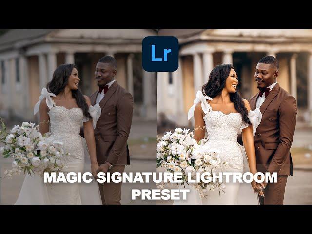 The Magic Signature Lightroom preset