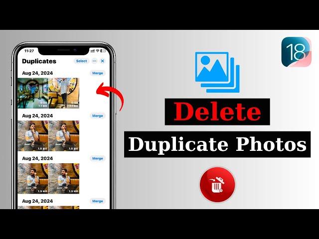 How To Merge Duplicate Photos on iPhone iOS 18 | Delete All Duplicate Photos At once!