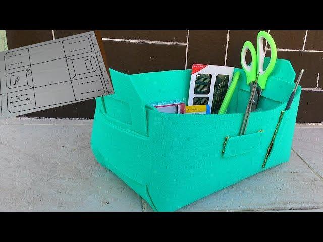 DIY. Organizer your own hands. Origami box for needlework. Elizabeth Designer DIY