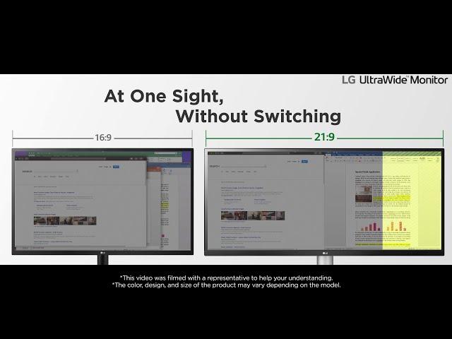 LG UltraWide™ | Feature Introduction : 2560x1080 UltraWide Full HD Resolution | LG