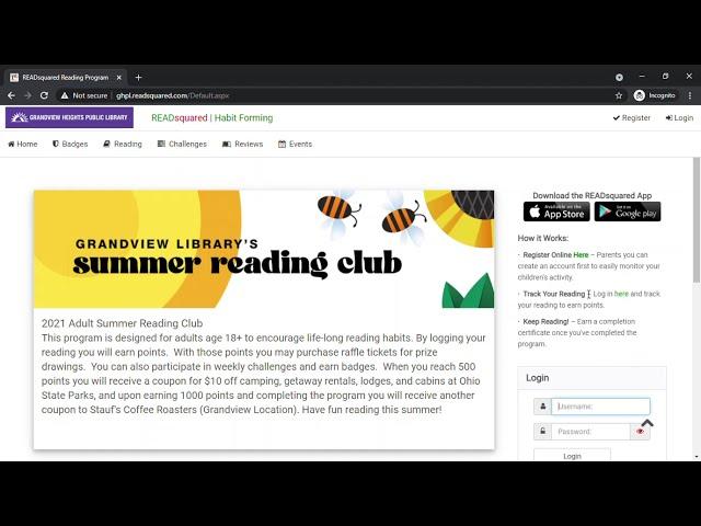2021 Adult Summer Reading Club - Desktop Instructions