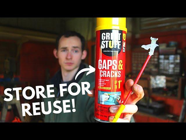 How to Store & Restart Great Stuff Spray Foam!