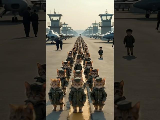 The Cutest Army You've Ever Seen Gearing Up for Battle!"#cute #army #battle #ai #shorts