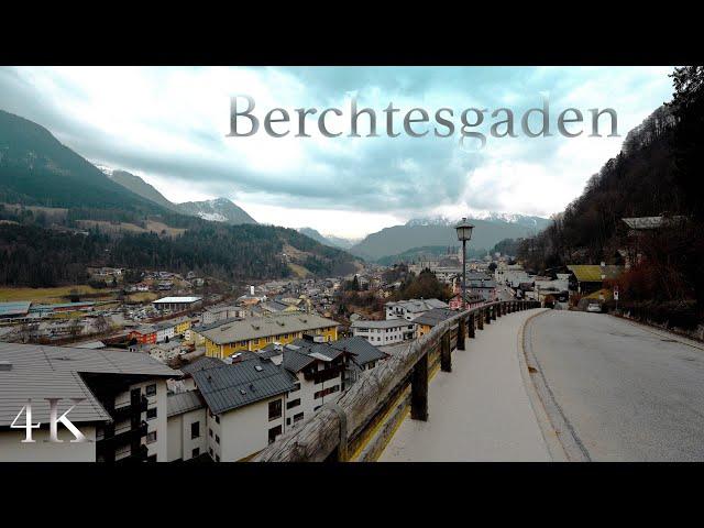 4K Berchtesgaden - Market in Bavaria, ASMR Walk in a beautiful mountain town in the Alps