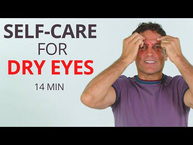 Exercises & Pressure Points for Dry Itchy Eyes - Irritated, red, blurry and tired eyes.