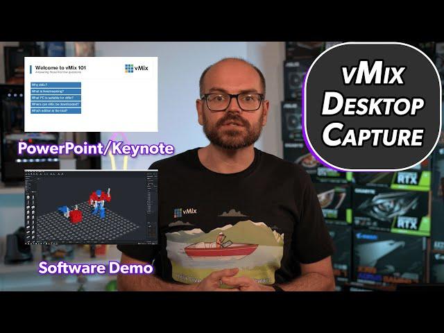 What is the vMix Desktop Capture program and how can I use it?