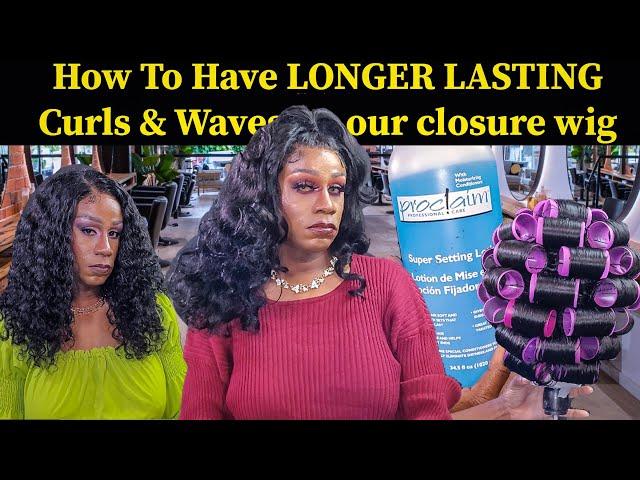How to create LONGER LASTING curls & waves on our Waterwave textured wig