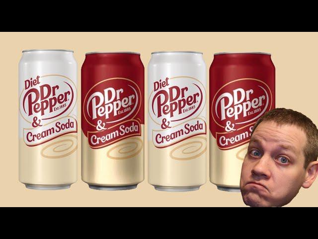 Dr  Pepper Cream Soda and Diet Dr. Pepper Cream Soda