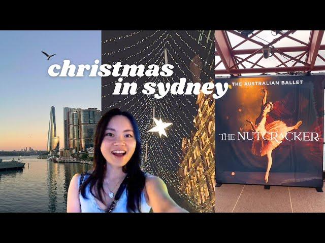 sydney vlog christmas markets, nutcracker ballet at the opera house, scenic walk, record bar