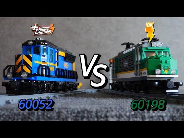 Legotrain Power Functions VS Powered UP / 60052 vs 60198