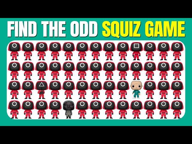 Find the ODD One Out - Squid Game 2 2️⃣️ | 40 Levels | Easy, Medium, Hard | Quizzer Odin