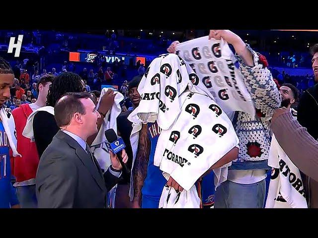 Thunder Drench Jaylin Williams in TOWELS After His First Triple-Double 