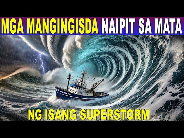 MGA MANGINGISDA NAIPIT sa GITNA ng 2 BAGYO na NAGING ISANG MALAKAS na SUPERSTORM